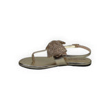 Sweet Girl Embellished Bow Flat Sandals (415)