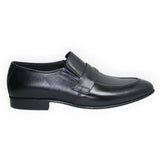 ARQS.PK 1750 black leather penny loafer dress shoe with a polished finish and classic slip-on design
