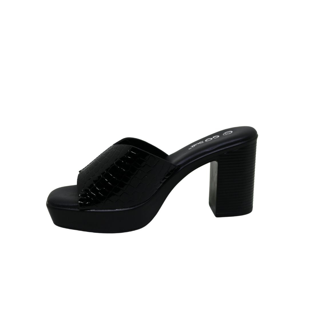 Happy Chunky Platform Mules